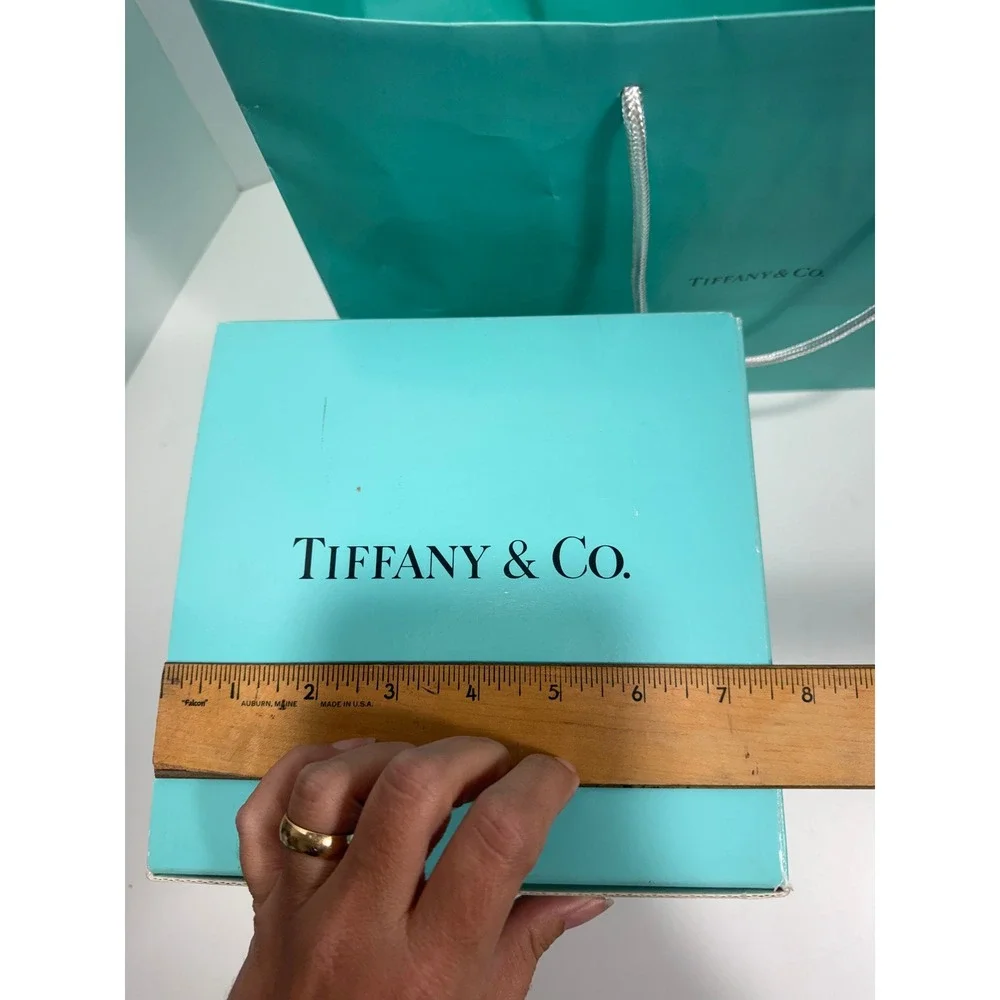 Tiffany & Co Blue Gift Box and Shopping Bag Set Large Square Cube‎ Packaging